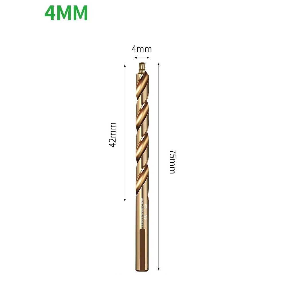 7pcs 3-6mm M35 Drill Bits Cobalt Straight Step Hole Cutter For Stainless Steel Drill Bits Length 61-92 Mm Power Tool Parts