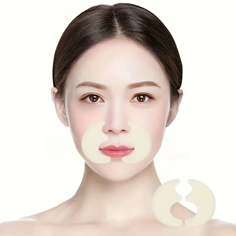 6 pçs remendos de linha de sorriso remendos faciais testa rosto linhas de sorriso remendos suaves testa & remendos faciais