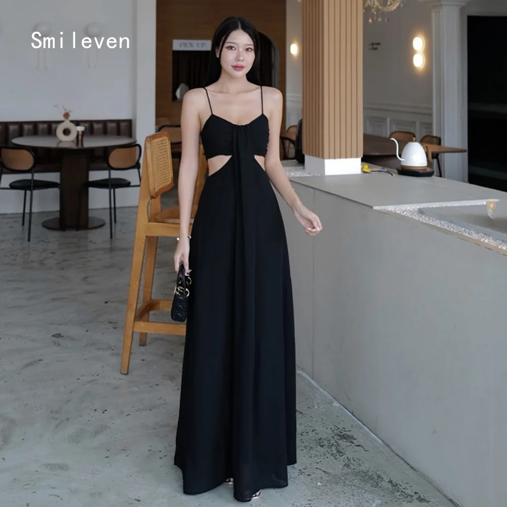 

Smileven Luxury Straight Prom Dress Illusion Evening Gowns Noval Spaghetti Strap Occasion Dress Customized 2026