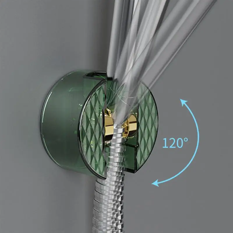 Wall Mount Shower Bracket Spray Holder Mount No-Punching Shower Rack With Angle Adjustable Bath Head Holder For Handheld