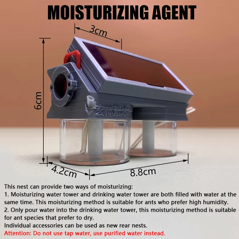 ثلاثية الأبعاد الاكريليك النمل مزرعة القمر القلعة عش النمل الجبس القائمة على ملموسة بيت النمل الكبير ورشة عمل الحيوانات الأليفة مع ساحة النمل بيت النمل #5