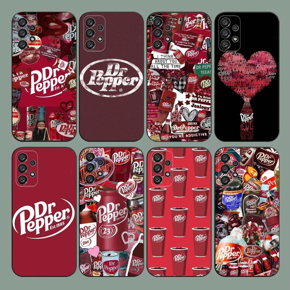 Cherry Drink D-Dr-P-Pepper Phone Case For Samsung Galaxy A20,A21s,A22,A31,A32,A52,A53,A72,73,A80,A91 Soft Black Cover