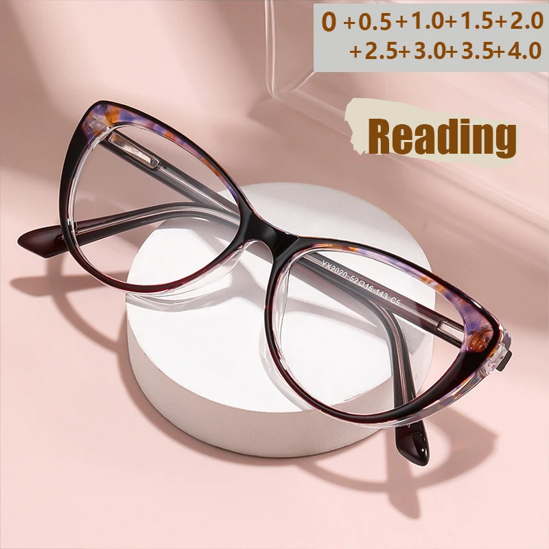 Anti-Blaulicht, ultraleicht, grenzüberschreitender Cat-Eye-Stil, beliebte Lesebrille für Presbyopie.2020
