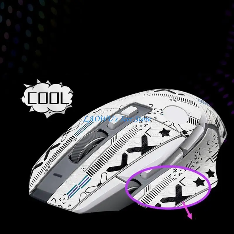 

Y8AD Mouse Guard Side Sticker with Back Stickers Sweatproof Mouse Grip Tape Protectors for G502X / G502X