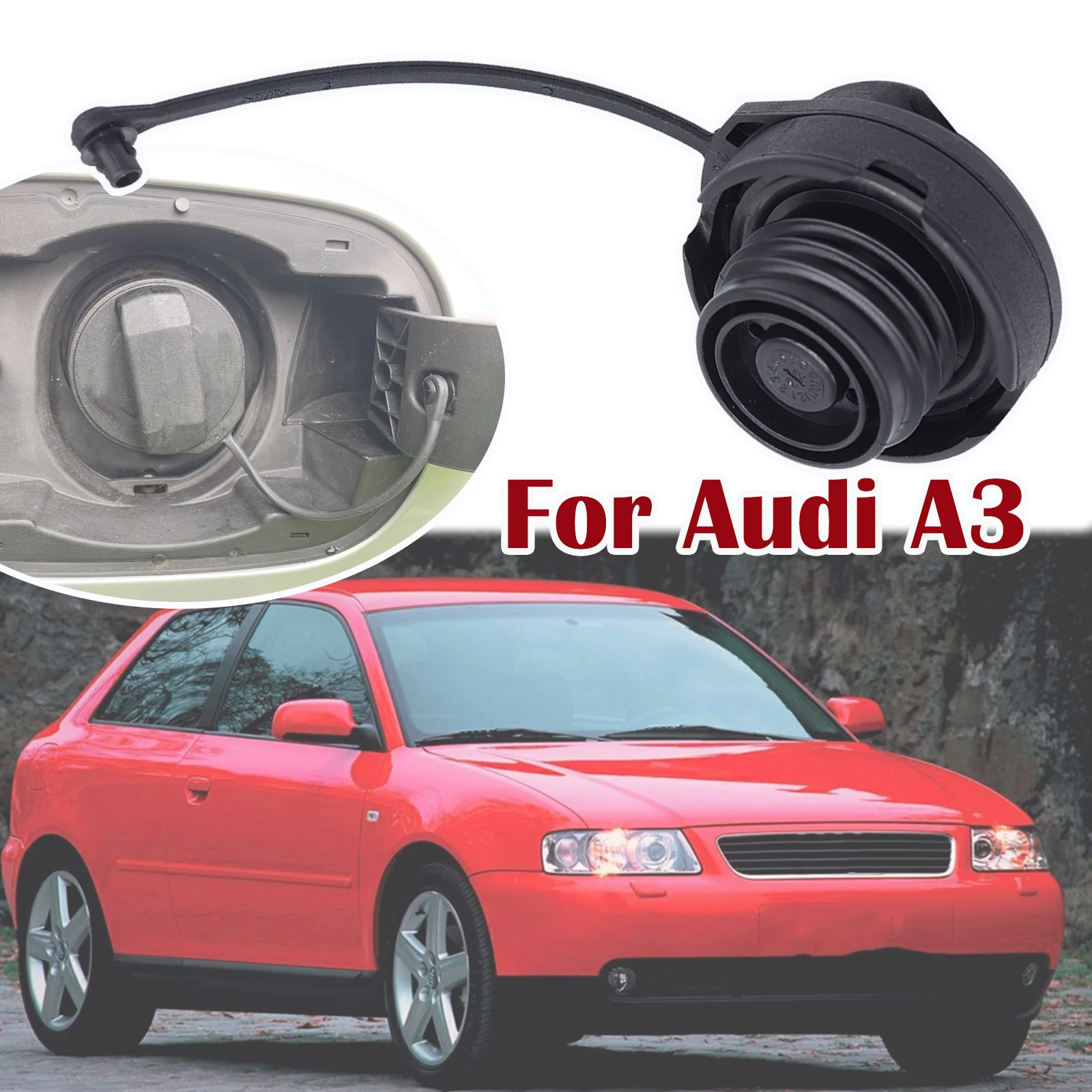 

For Audi A3 8L Fuel Oil Tank Inner Cover Plug Petrol Diesel Cap Lid Gas Filler Support Retaining Strap Cord Rope Tether Loop