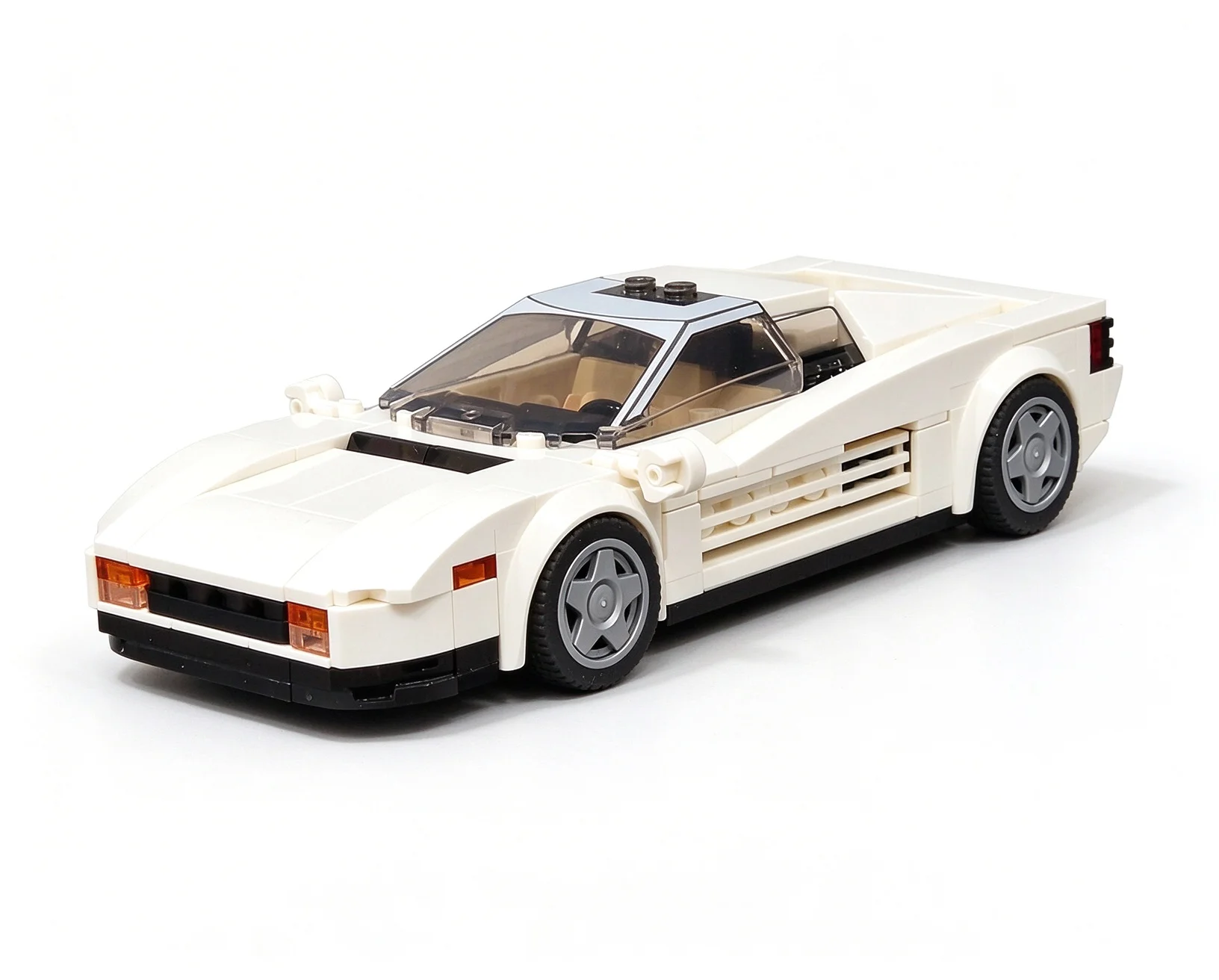 Testarossa Miami Vice MOC Building Blocks 310pcs TV Show Classic Vehicle DIY Assemble Bricks Model Home Ornament Present