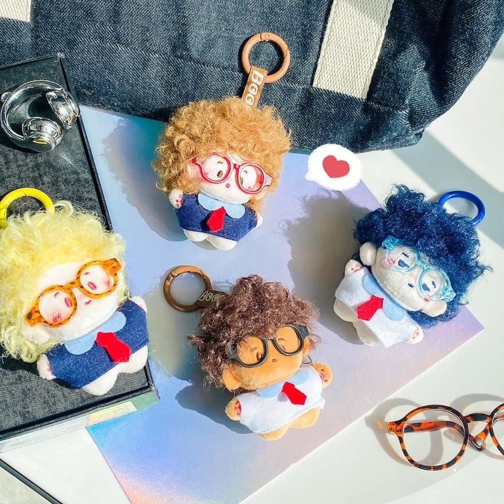 

Anime 9cm Anime Plushie Pendant Electric Shock Hair Soft Plush Doll Keychain Kawaii Cartoon Plush Doll for Kids Gift