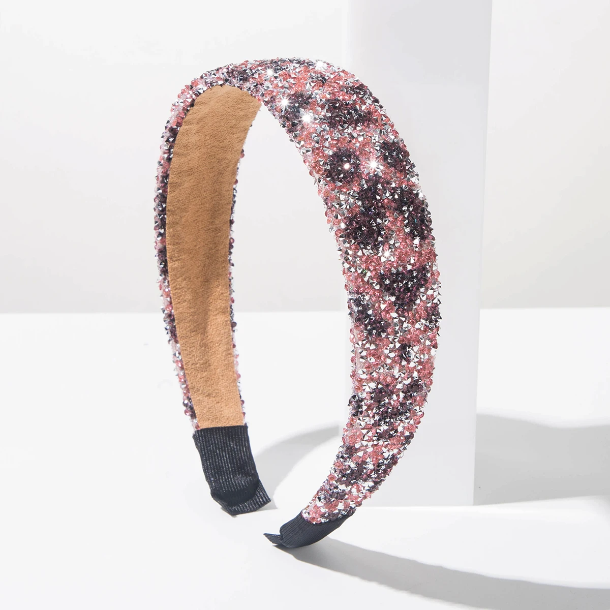 New Color Studded Leopard Print Sequin Headband With High-End Feel, Ultra Shiny And Luxurious Hair Accessories