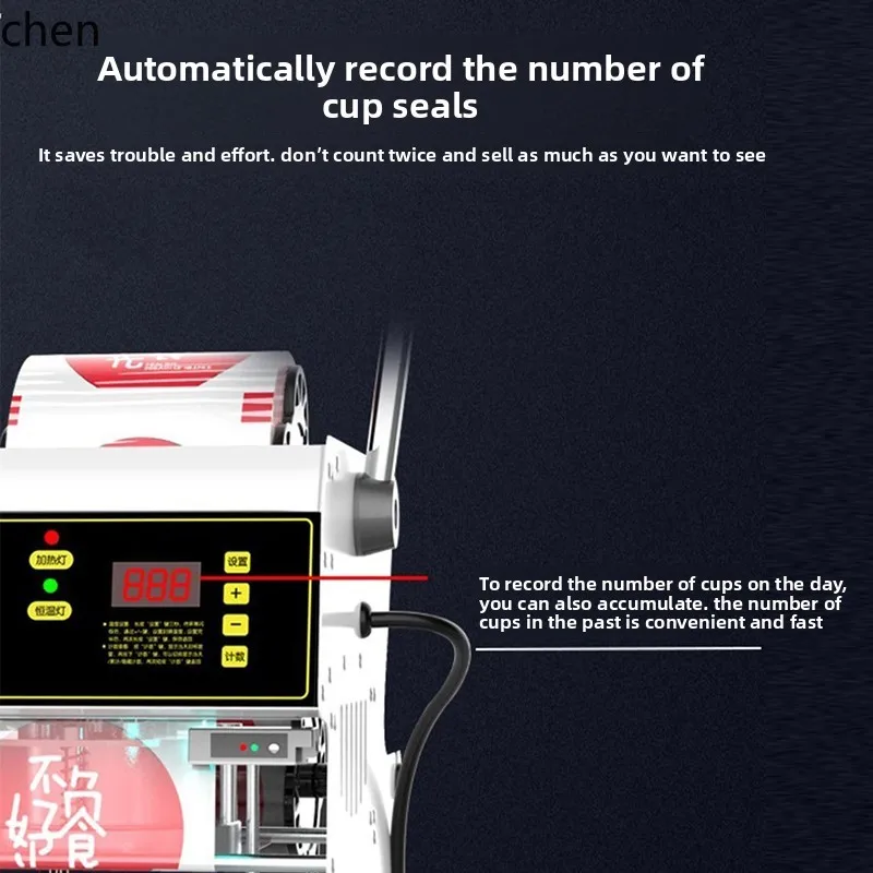 LXC sigillatrice semiautomatica negozio di tè al latte bevande macchina per sigillare tazze di latte di soia colazione negozio piccolo manuale
