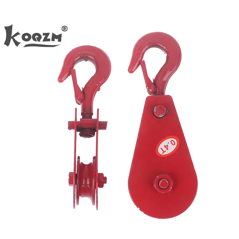 1 шт. подвесной крюк, подвесное кольцо, роликовый шкив 0,05 T/0,1 T/0,2 T/0,3 T/0,4 T, фиксированный шкив, круговое кольцо, динамический шкив в комплекте