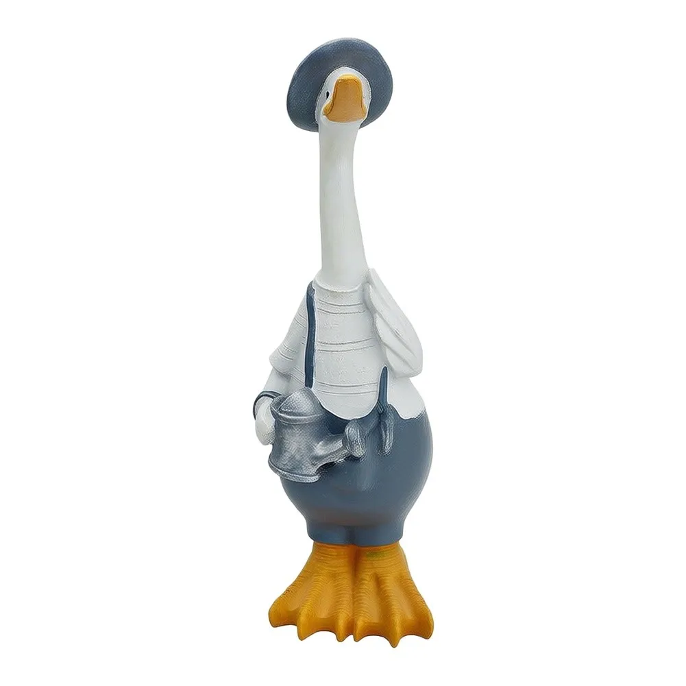 Decorative Resin Duck Garden Statue Designed for Outdoor and Indoor Use Weather Resistant Material for Yard and Patio