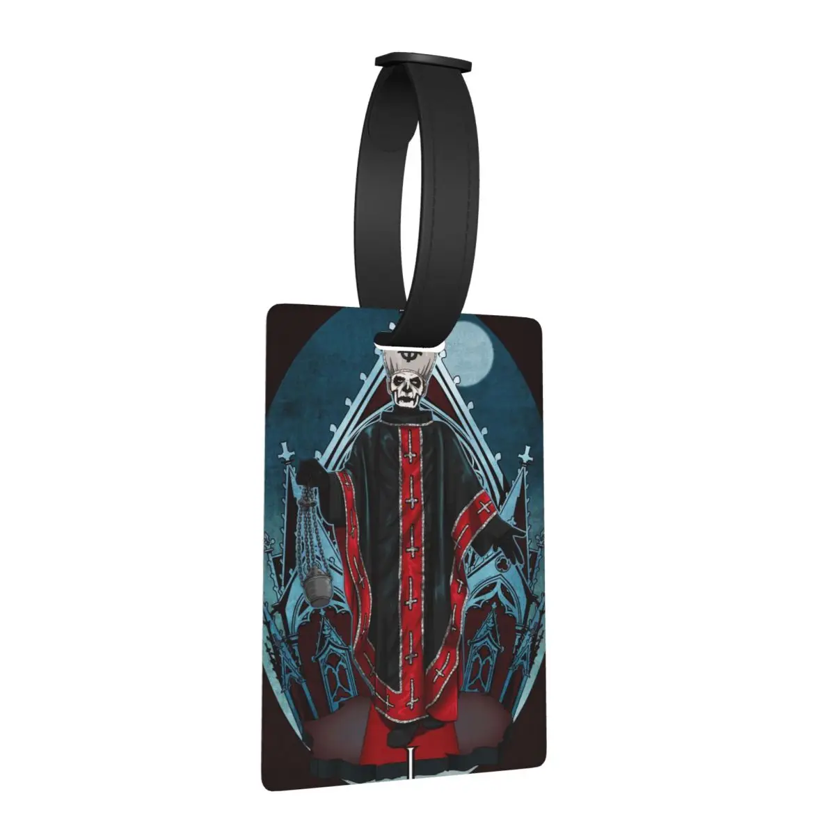 

Rock Band Ghost BC Luggage Tags Suitcase Accessories Travel Baggage Boarding Tag Label Holder ID Name Address