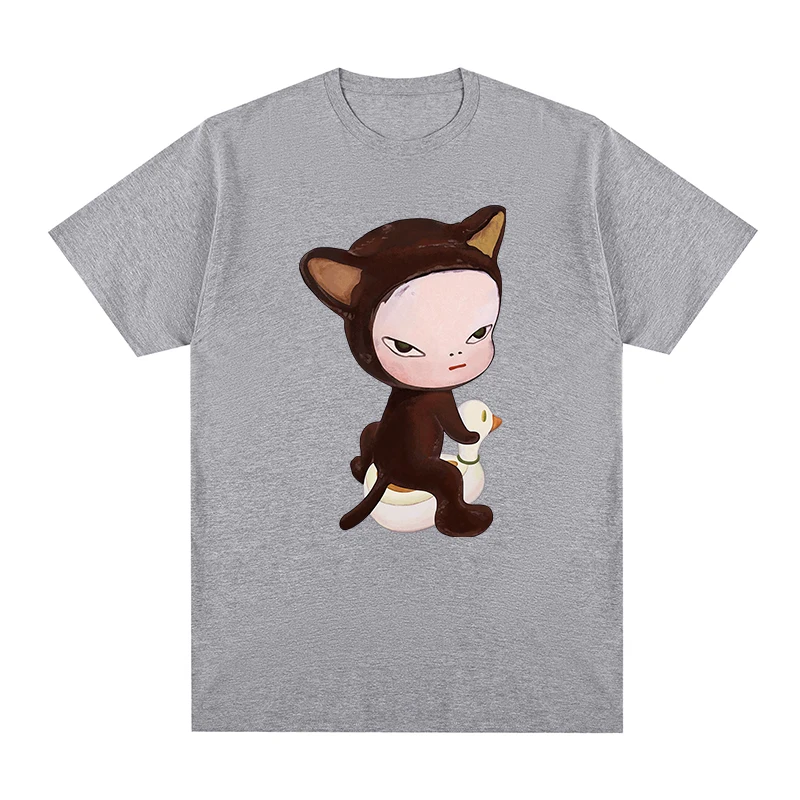 Yoshitomo Nara cat duck t-shirt Cotton Men T shirt New TEE TSHIRT Womens tops