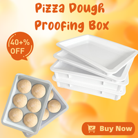 Pizza Dough Proofing Box with Cover Multiuse Lightweight Sturdy for Use as Pizza Dough Proofing Container or Bread Proofing Box