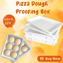 Pizza Dough Proofing Box with Cover Multiuse Lightweight Sturdy for Use as Pizza Dough Proofing Container or Bread Proofing Box