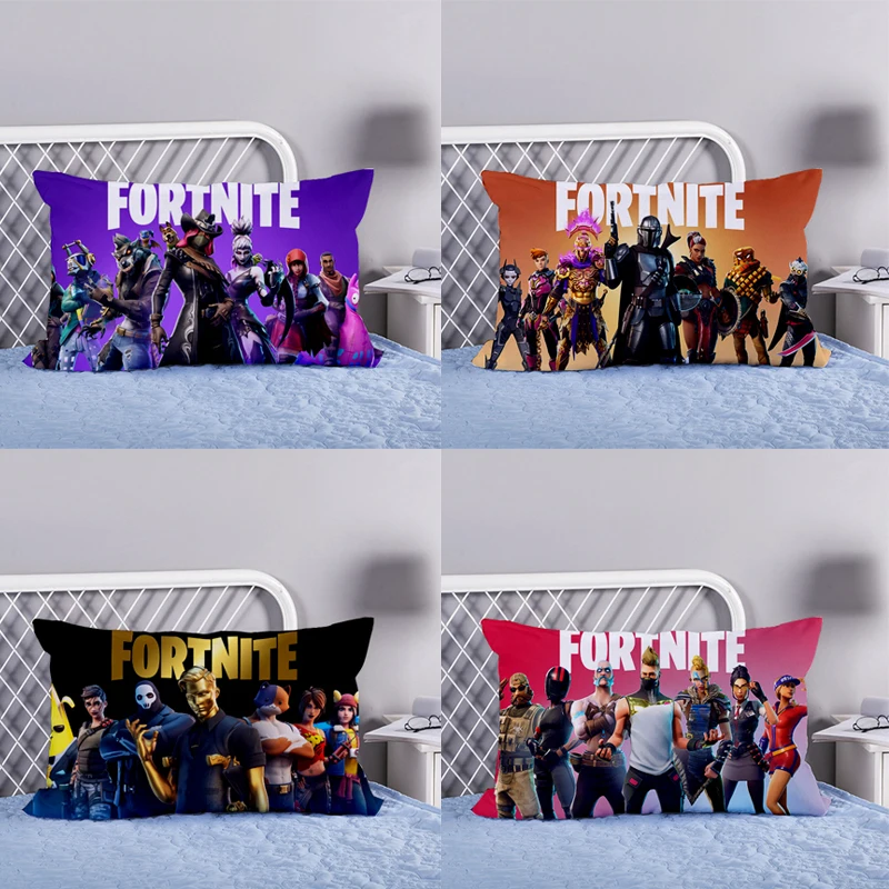 FORTNITED наволочки мультфильм аниме наволочки милый принт наволочки для мальчиков спальня комната украшение дома детский подарок на день рождения