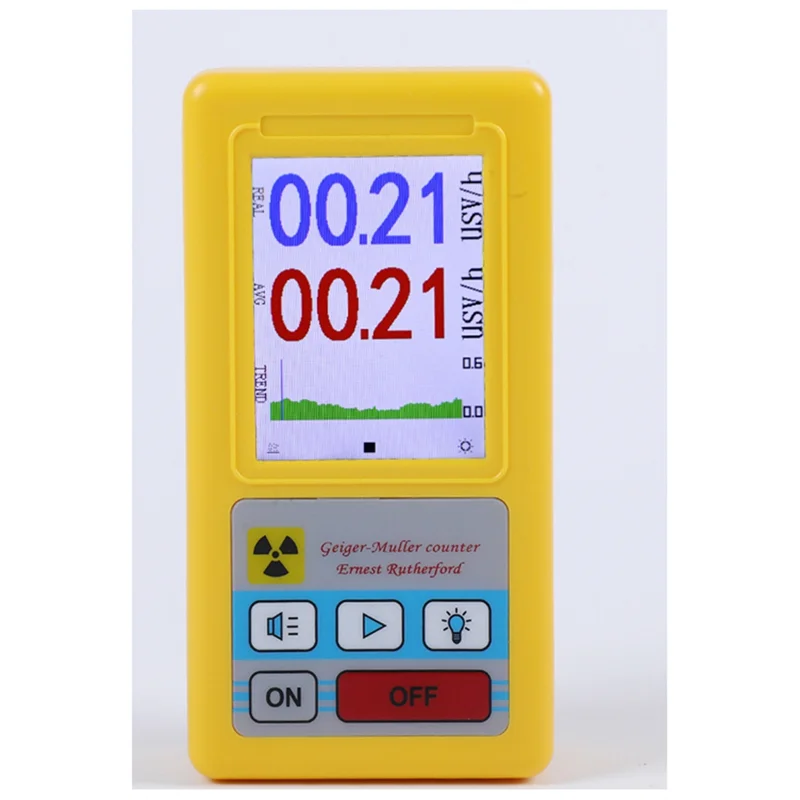 -BOFF Probador radiactivo LCD, dosímetro personal para detección de radiación nuclear, detector de rayos X Beta Gamma para herramientas de mármol
