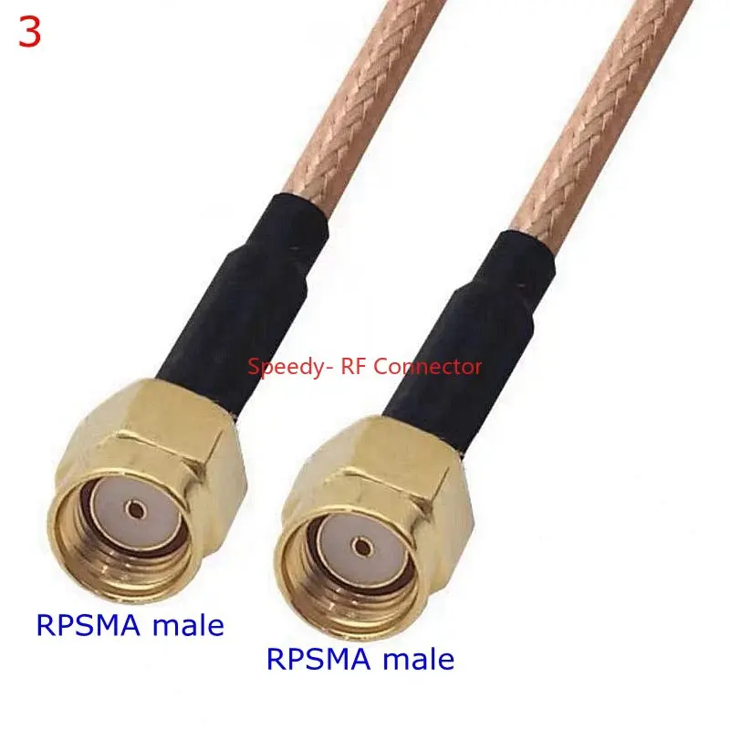 RG316 SMA To SMA Male Female Kit Set Connector RPSMA Male Female To SMA Crimp for Pigtail Jumper Extension Cable RG-316 Low Loss