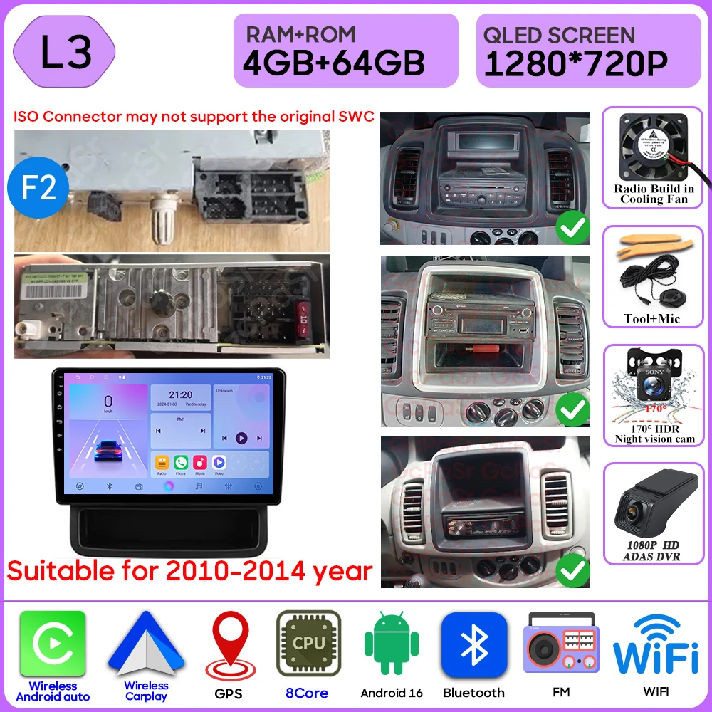 Autoradio Android 16 Voor Renault Trafic 2 Voor Opel Vivaro EEN Voor Nissan primastar 2001-2014 GPS Navigatie Carplay Android Auto