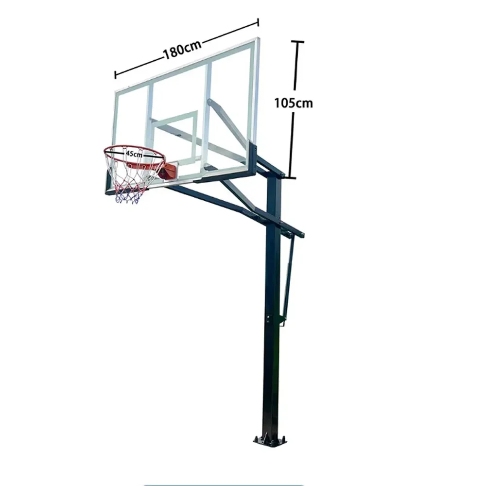 Outdoor Adjustable Basketball Hoop Basketball Stand With Breakaway Rim