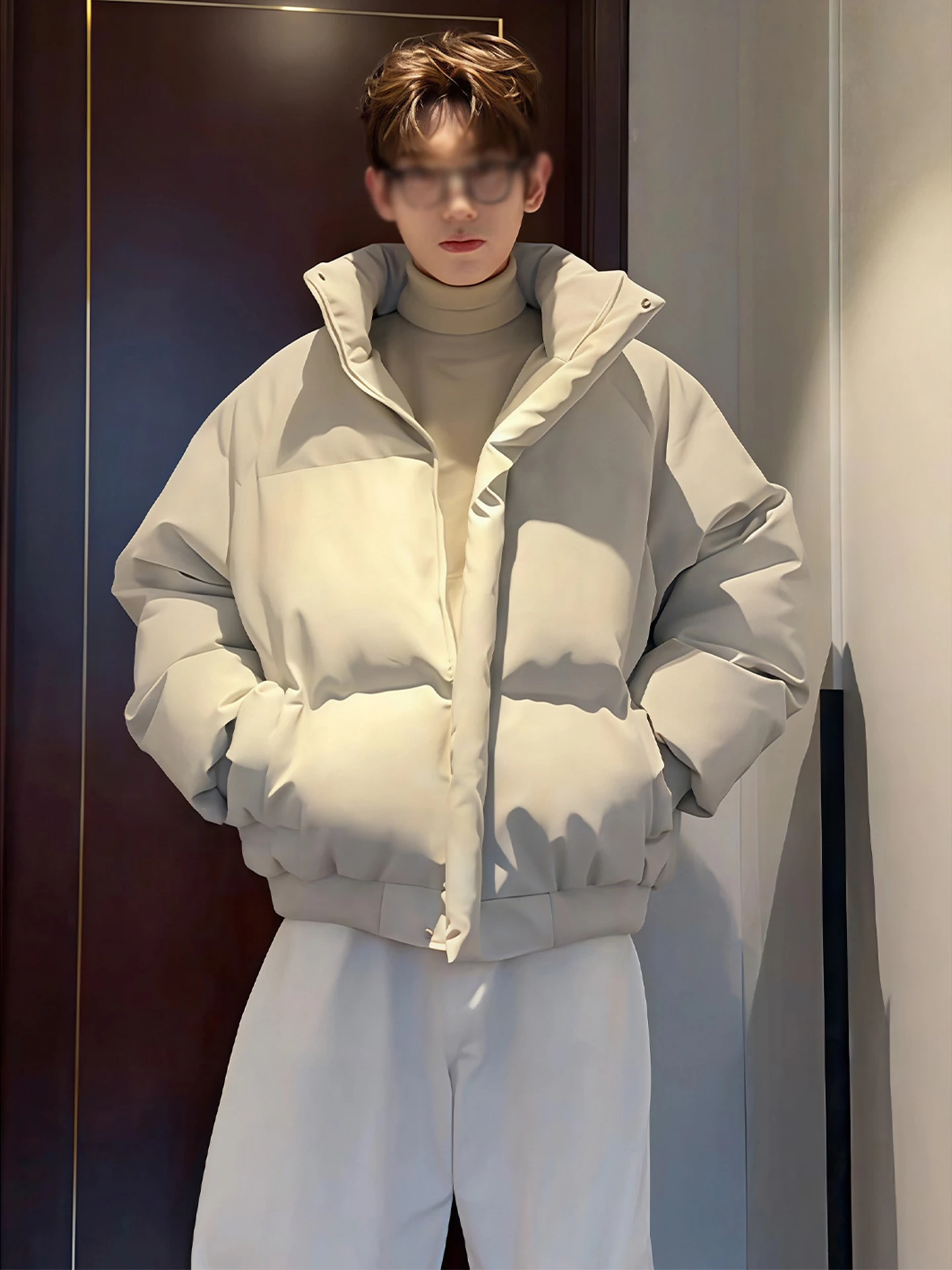 

Мужская зимняя куртка American Sle Canvas Leather: теплая, хлопковая, водонепроницаемая, с воротником-стойкой, утепленная, в стиле Bread Sle