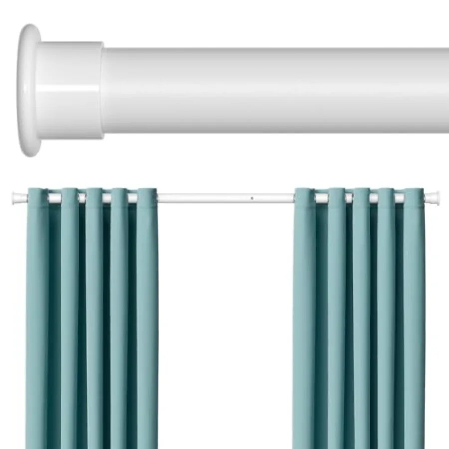 

Телескопическая штанга Tension Curin Rod 43-24, удлиненная, белая, сверхпрочная, без сверления, с пружинным механизмом, для использования на открытом воздухе