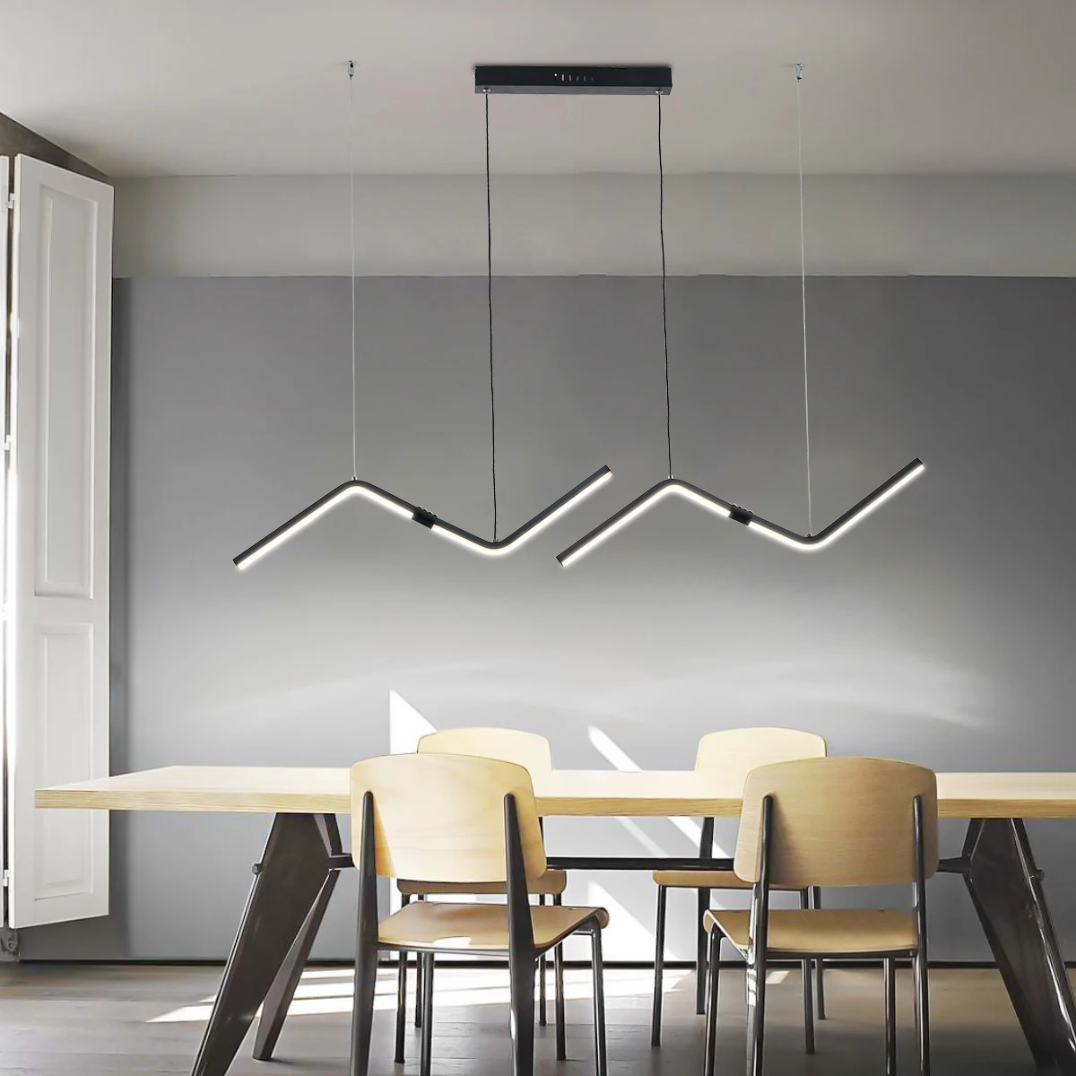 

Modern Led Pendant Lights For Dining Kitchen Room Bar nordic home decor AC85-265V led Pendant Lamp Fixtures 90/120cm Length