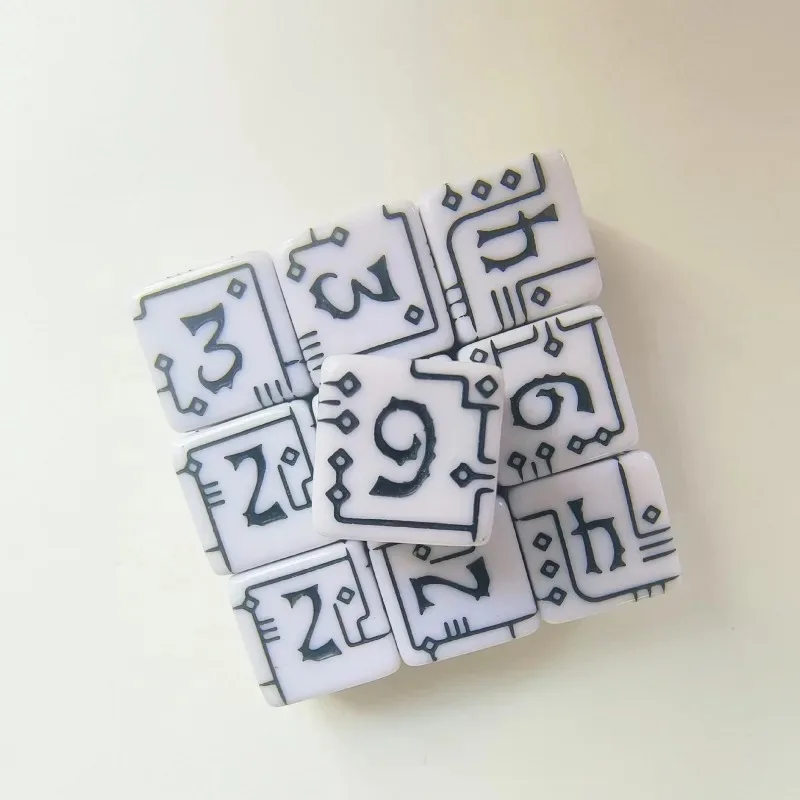 

Механический стиль, 10 шт., набор многогранных кубиков D6 для настольной настольной игры, вечерние развлечения, инструменты для сбора друзей, игральные кости