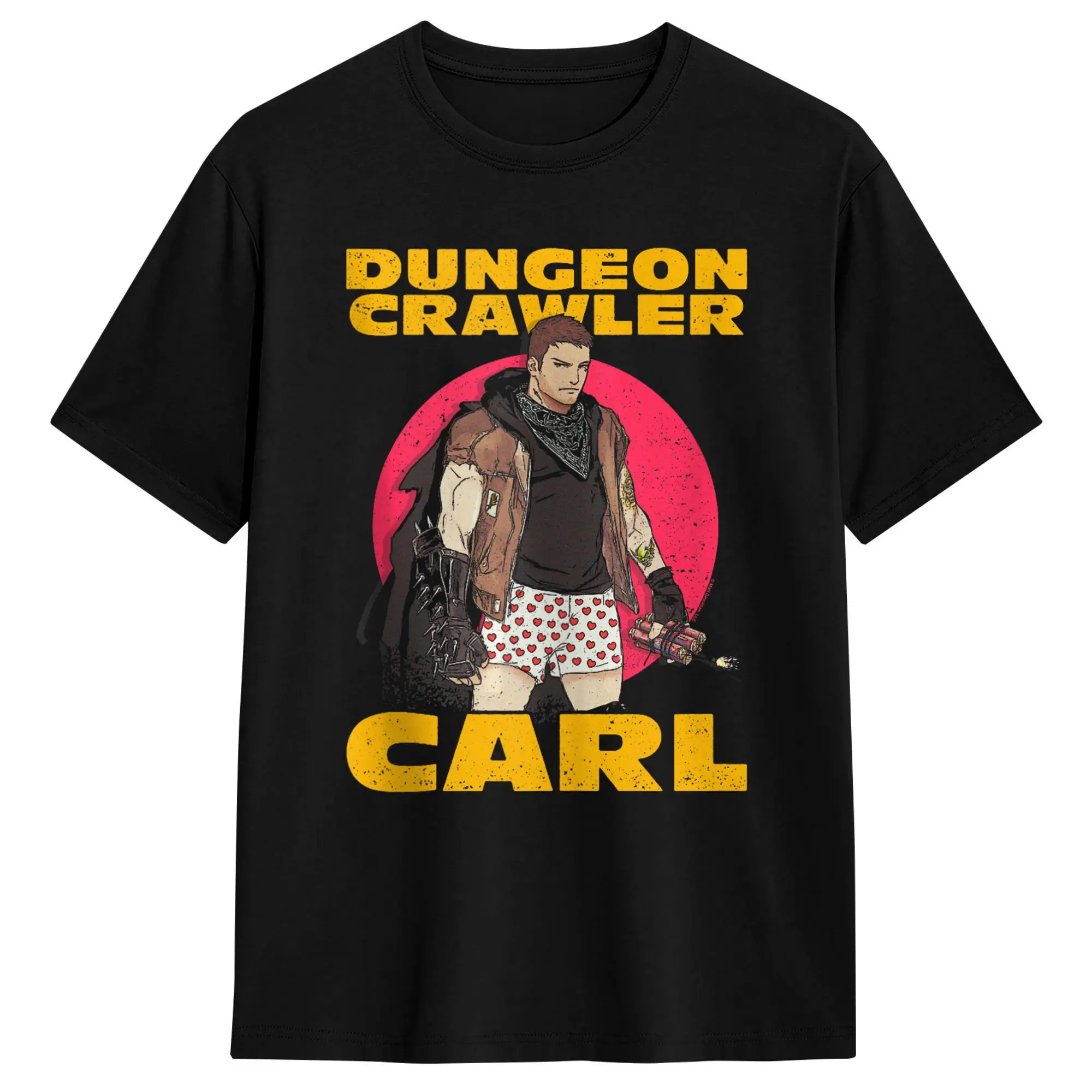 DCC Carl with Dynamite Heart Boxers Portrait RPG Books T-Shirt Summer  Harajuku T Shirts Cotton Plus Size 5XL Tees Casual Tshirt