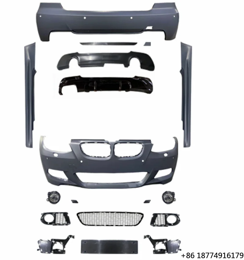 

For 3 SERIES E92 E93 LCI M Pack Bodykit E93 E92 LCI to M Sport Style Front Bumper Side Skirt Rear Bumper for E92 Auto Parts