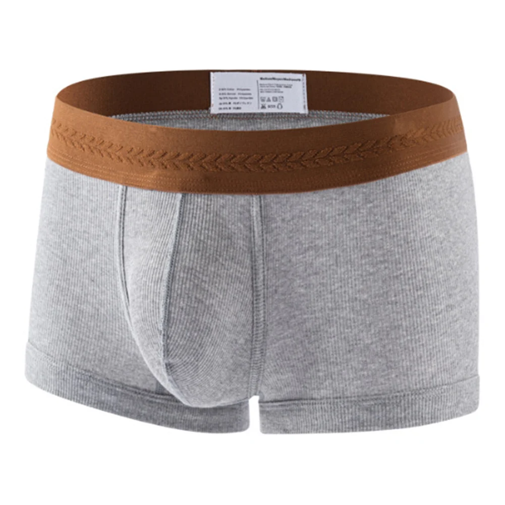 Casual Wear Sleepwear Boxershorts Breathable Pouch Underpants Sexy Boxers Color Matching Pattern Lightweight Fabric