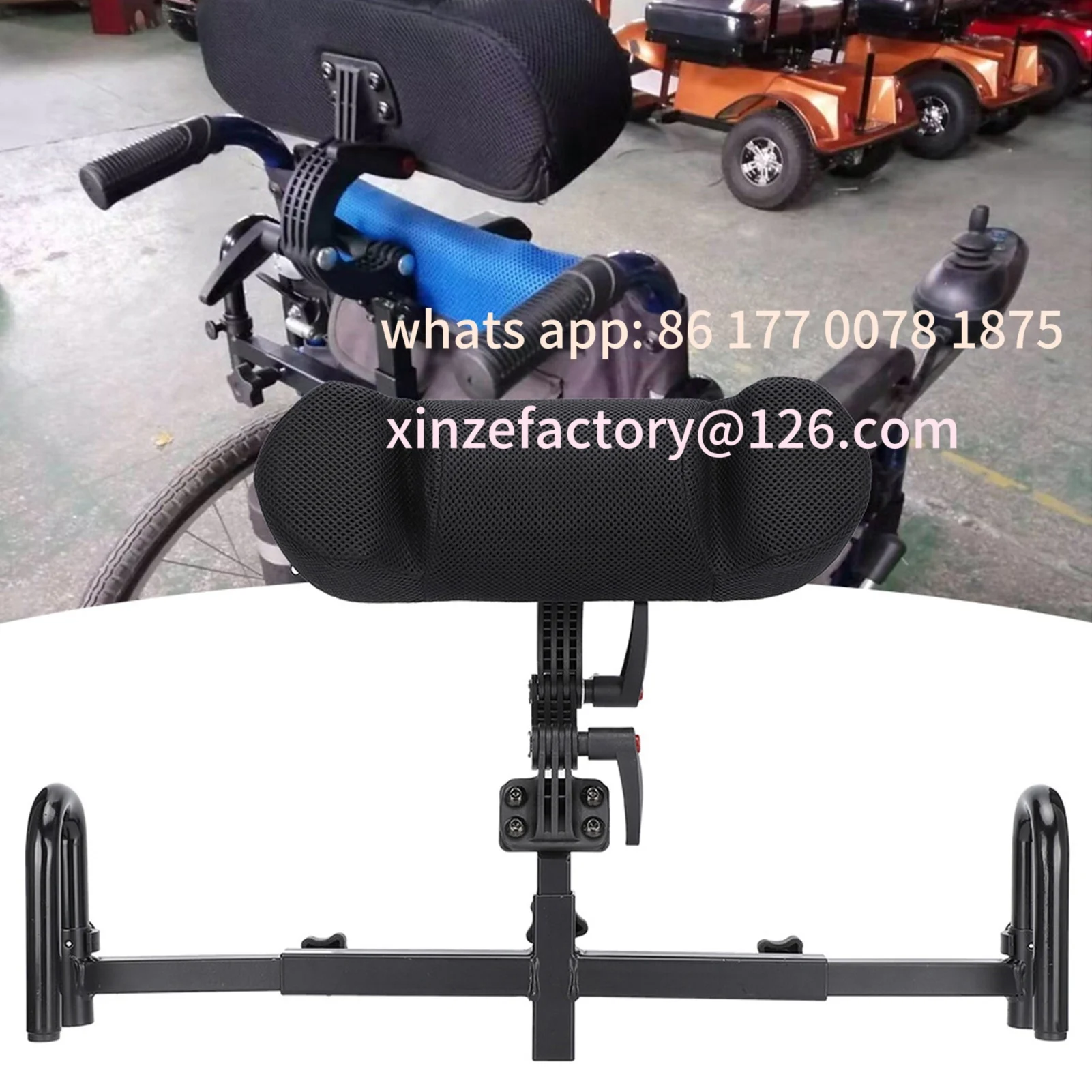 Customizable Adjustable Headrest Cushion  Support Neck Support Wheelchair  Cushion Headrest
