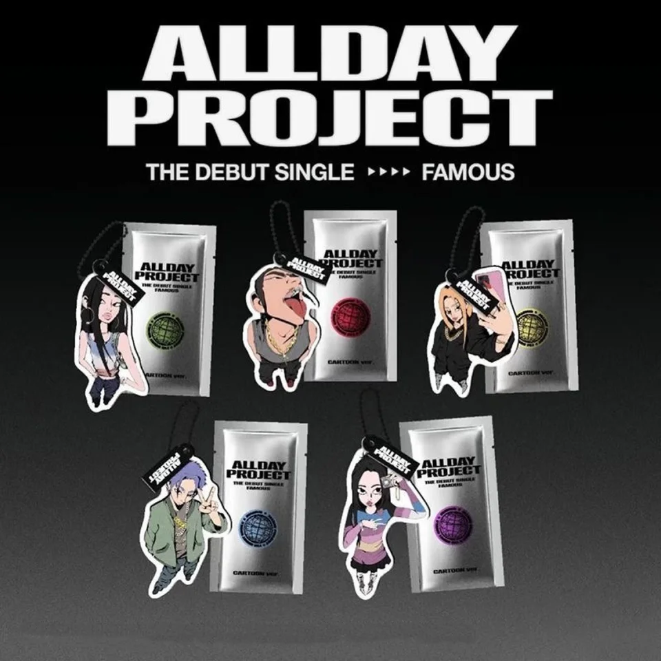 ALLDAY PROJECT グッズセット ポスター キーホルダー バッグ Kpop ADP Album Keychain 5CM Allday Project Cartoon Cute Acrylic