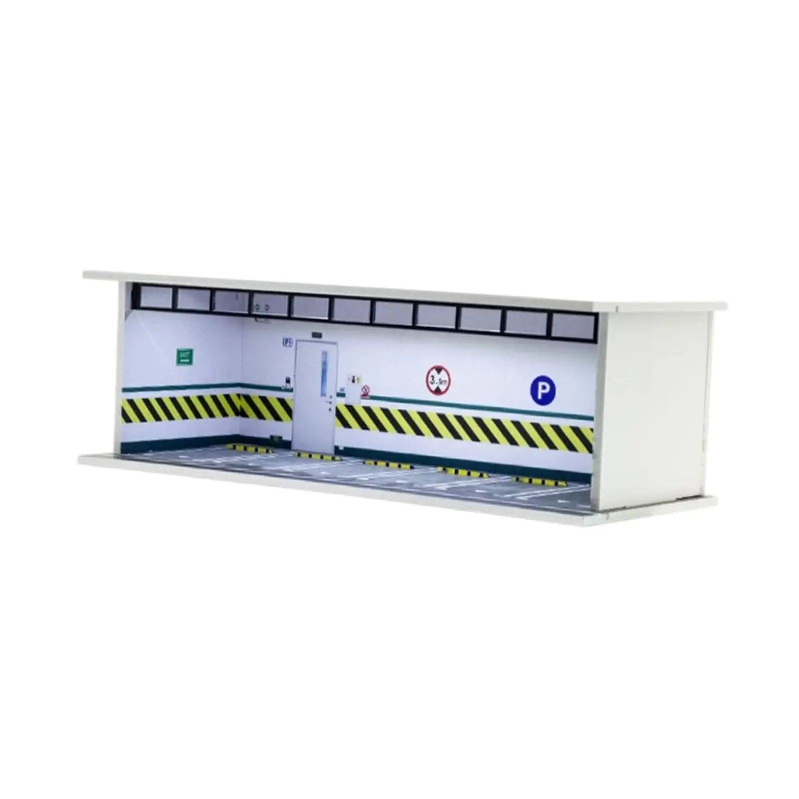 حافظة عرض موقف موقف السيارات بمقياس 1:64، مع مشهد موقف السيارات لسيارة Diecast #3