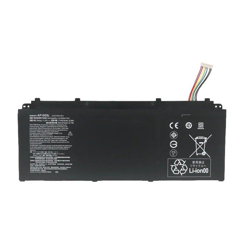 Batería para portátil Ap15o5l para Acer Aspire S5-371 SF514-51 para Chromebook R13 CB5-312T CB5-312T-K0YK/k8z9 4670mAh