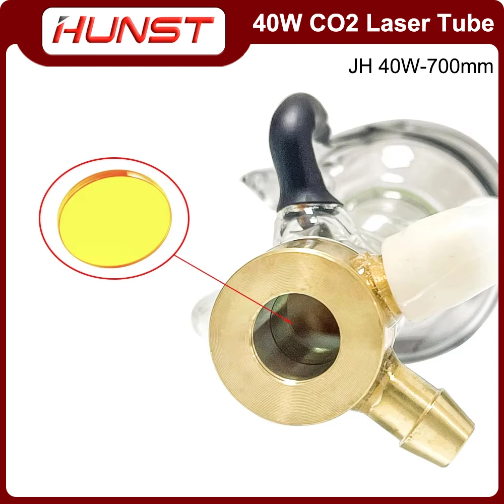 Hunst sp 40w co2 tubo do laser diâmetro 55mm comprimento 700mm adequado para gravura e máquina de corte