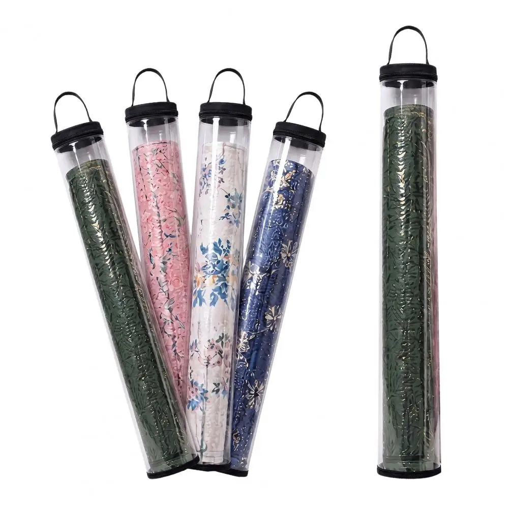 Mahjong Mat Storage Tube Mahjong Storage Tube with Zipper Handle Pvc Carrying Case for Game Mats for Travel for Mahjong
