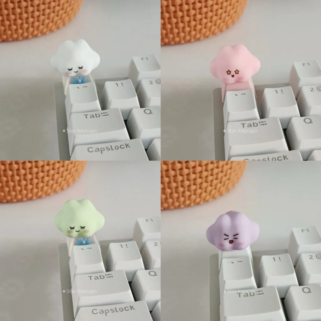 

Mechanical Keyboard Directional Keycaps Cute Cloud Personalized Customization Replacement Esc Key Caps
