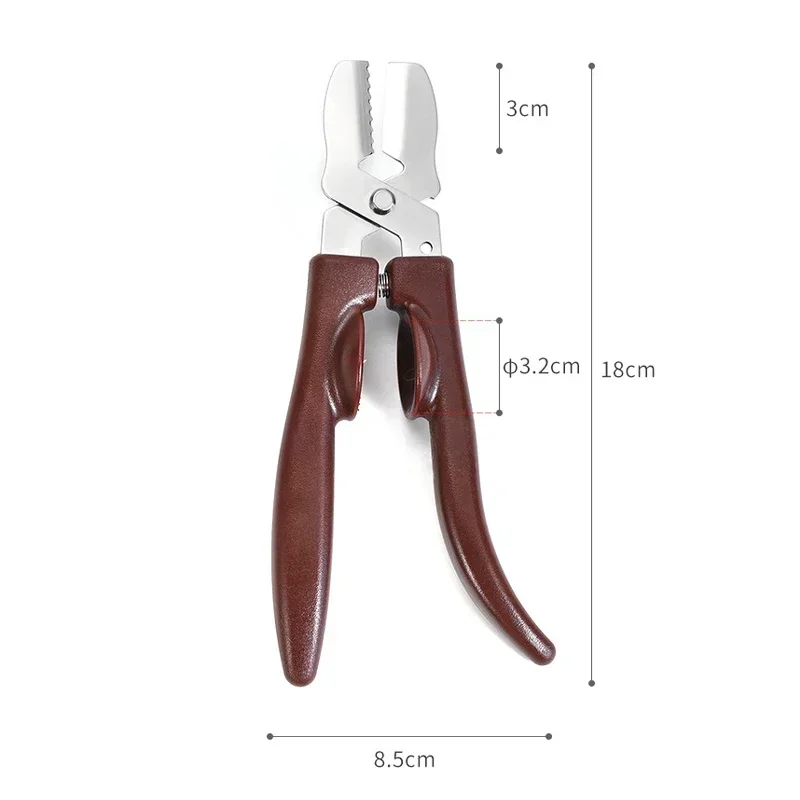 Creative Chestnut Clip Stainless Steel Walnut Clip Multi-functional Sheller Chestnut Peanut Opener Kitchen Tools Cutter Gadgets