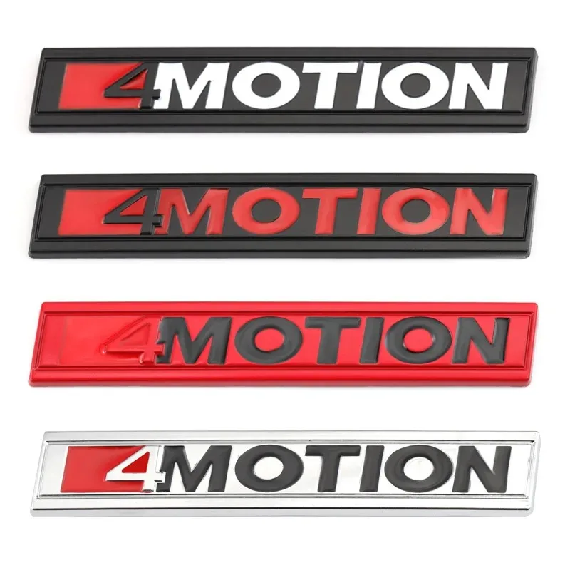 3D Metal 4 Motion Logo Car Grill Emblem Badge Trunk Sticker For VW Golf 5 MK4 T5 T6 Passat 4 B6 B8 B5 Tiguan 4motion Accessories