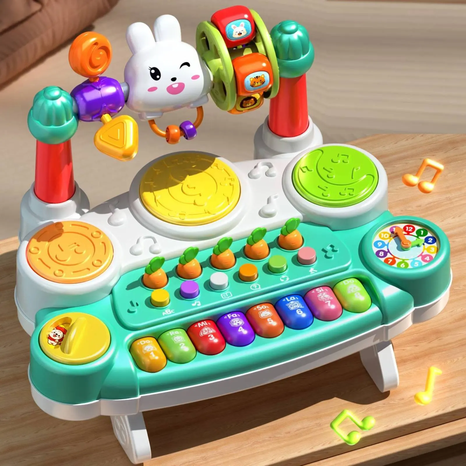 Baby Phone Toy Early Education Musical Pretend Phone Multi Function Safe Plastic for Babies, Daycare