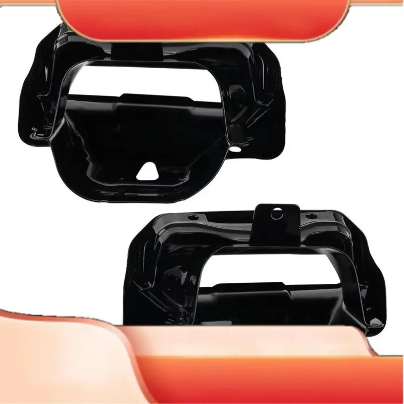

2 Piece Car Left+Right Exhaust Bezels Black Metal For Chevy Silverado GMC 1500 Series 2019-2023 84434641 84434642 84667764