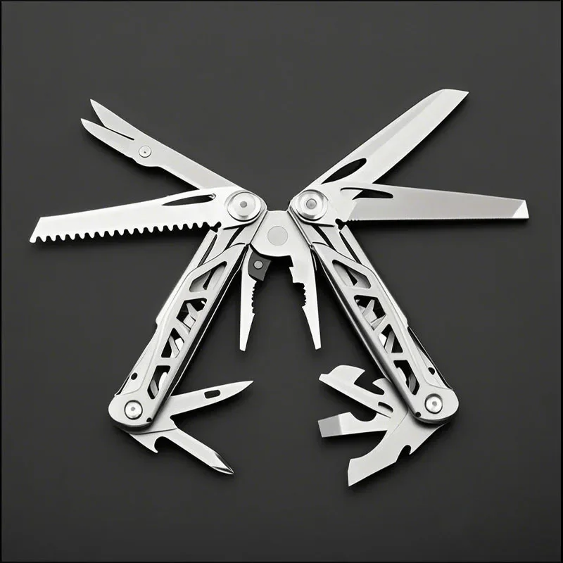 

Multifunction Stainless Steel Multi-tool Folding Pliers Cable Wire Cutter Multifunctional Outdoor Camping Folding Knife Pliers