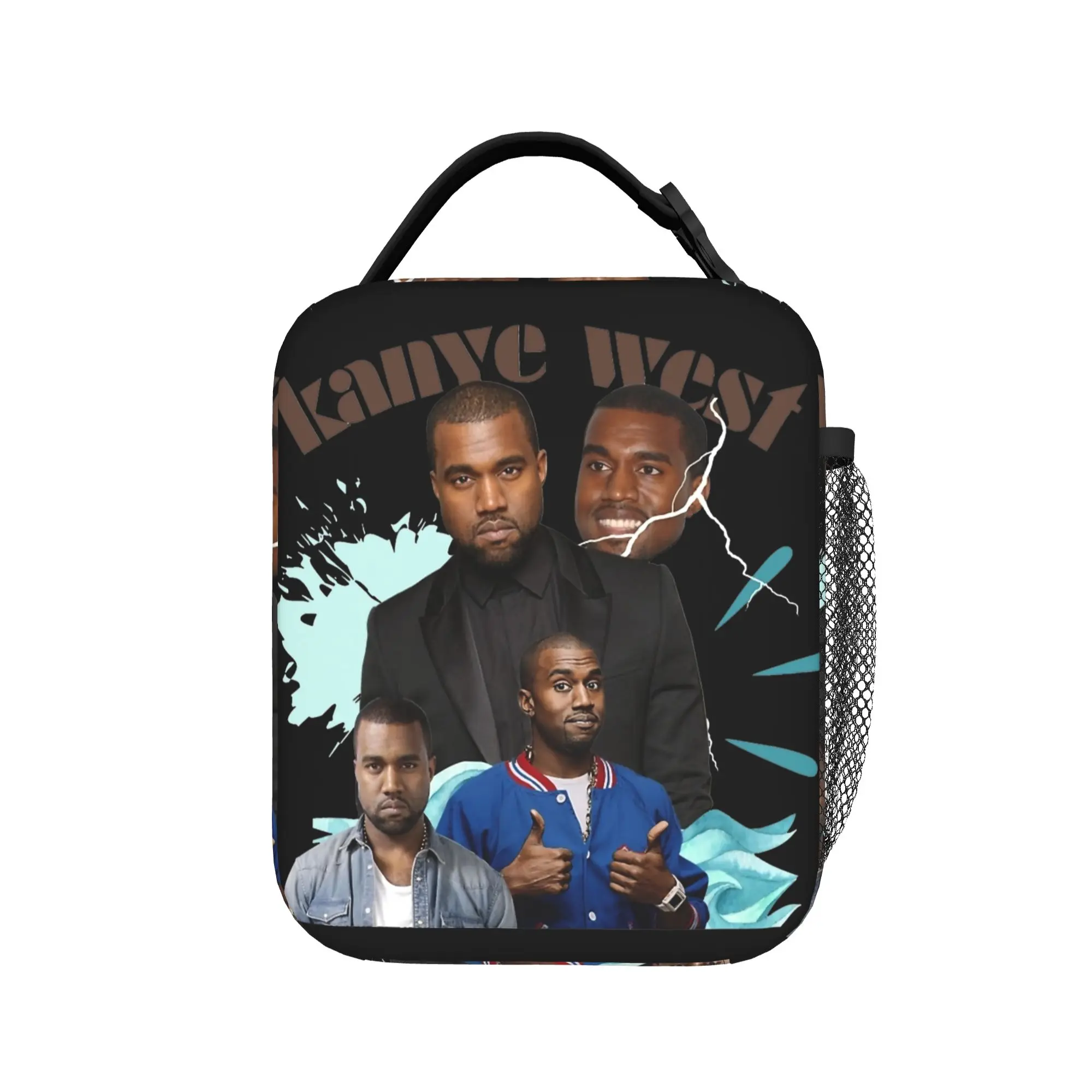 Kanye West Meme Insulated Lunch Bags Cooler Bag Lunch Container Hip Hop Rap Portable Tote Lunch Box Food Bag Beach  Picnic
