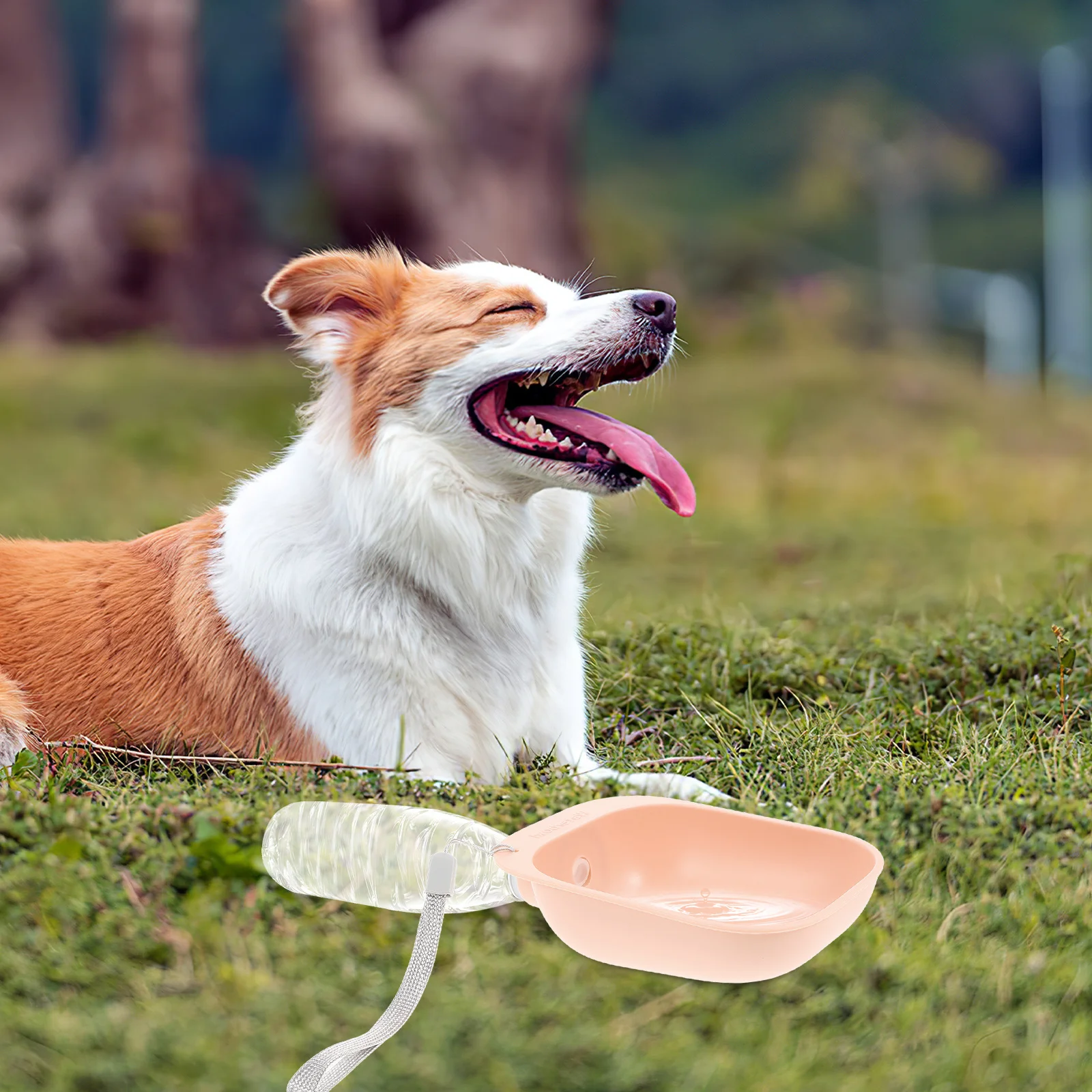 

Pet Water Bowl For Dogs Portable Abs Splash-Proof Dog Travel Drinking Equipment Water Bottle Bowl Outdoor Use