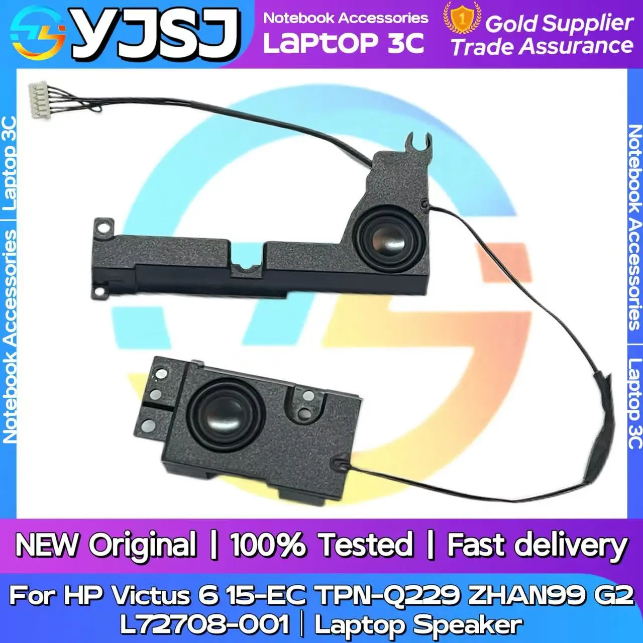 

NEW GENUINE Original Laptop Speaker For HP Light and Shadow Genie 6 15-EC TPN-Q229 ZHAN 99 G2 built-in speaker L72708-001