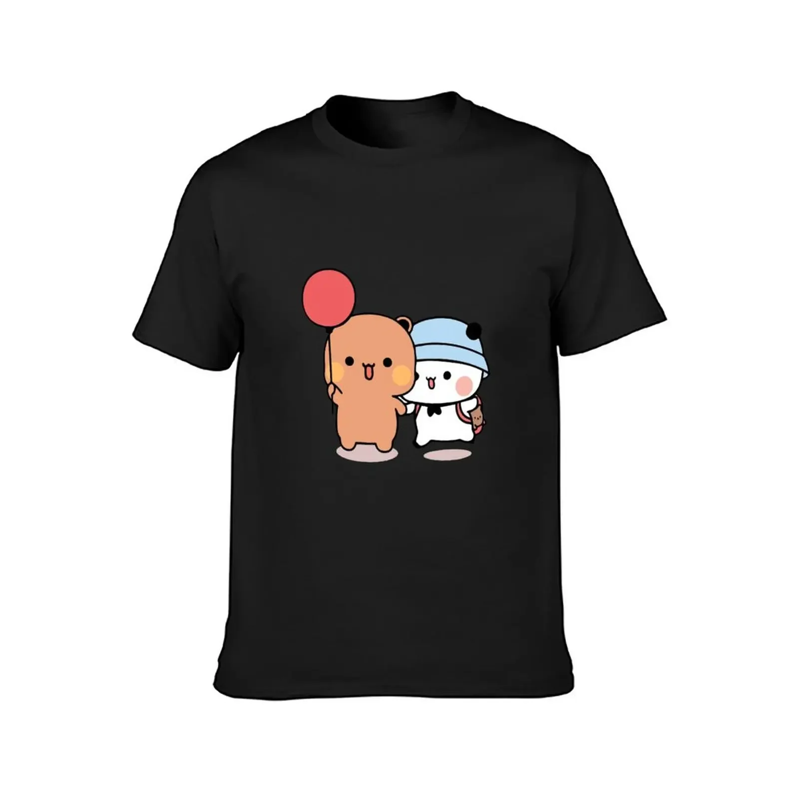 Bear and Panda Bubu Dudu Balloon T-Shirt cute clothes Aesthetic clothing shirts men