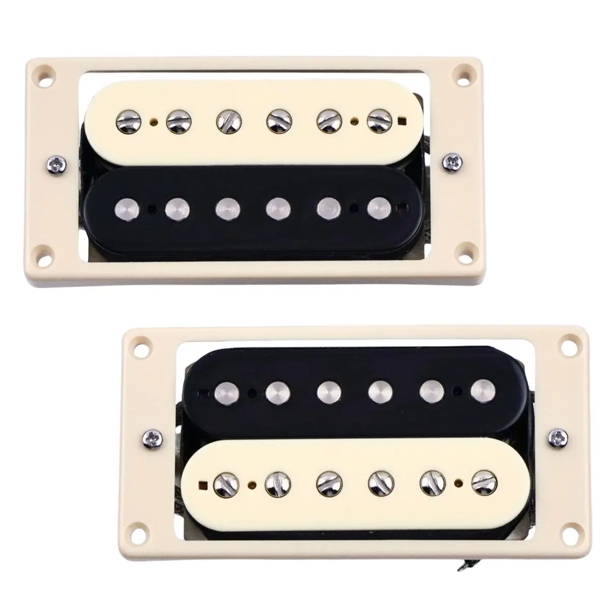 Gib Alnico 2 Humbuckers'57 Classic and'57 Plus Zebra Classic Plus Braided Wire Set PAF Pickups Fit Gibson LP LES PUAL Guitar