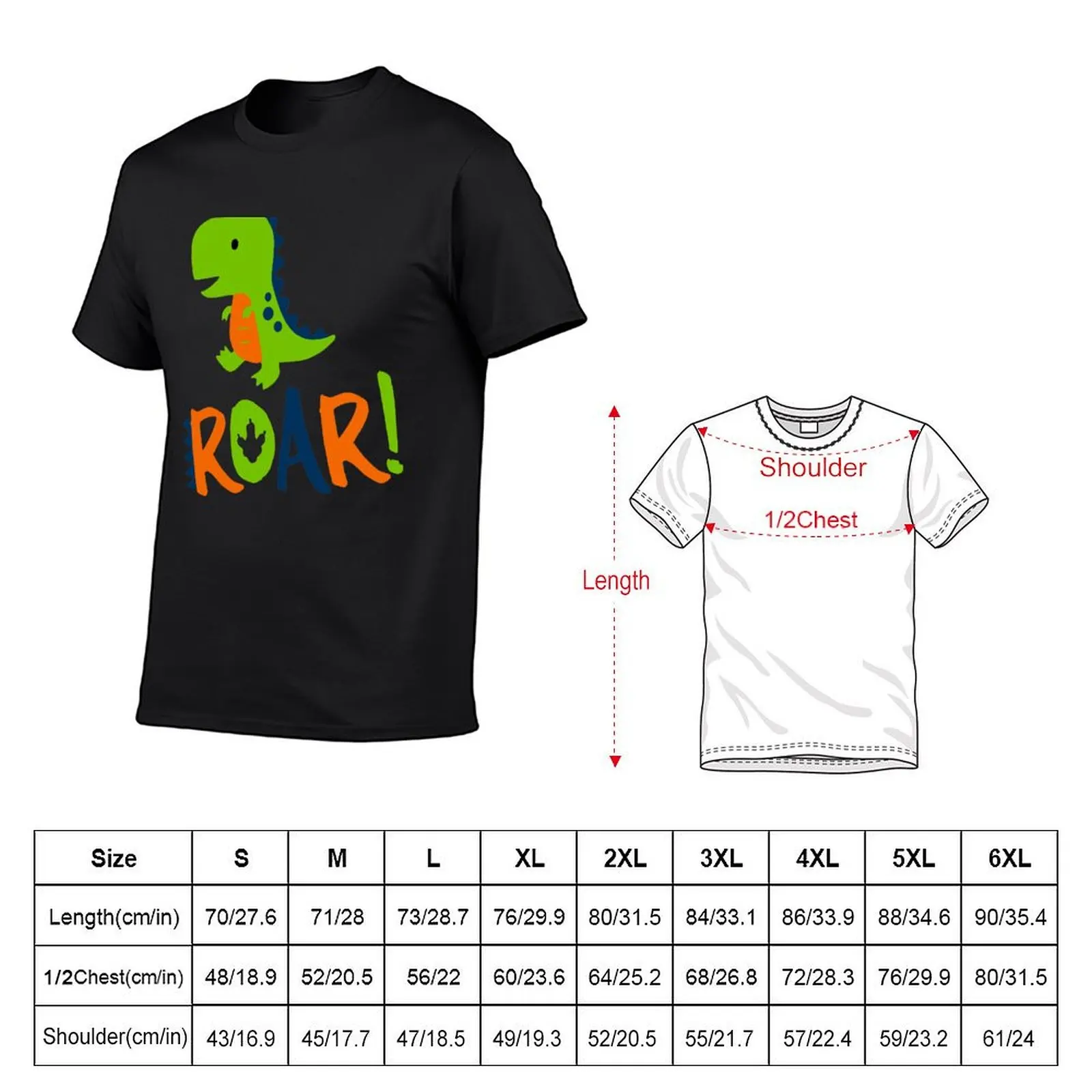 Dino Dinosaur Rawr Roar T-Shirt anime clothes shirts graphic tee anime stuff graphic t shirts mens graphic t-shirts anime