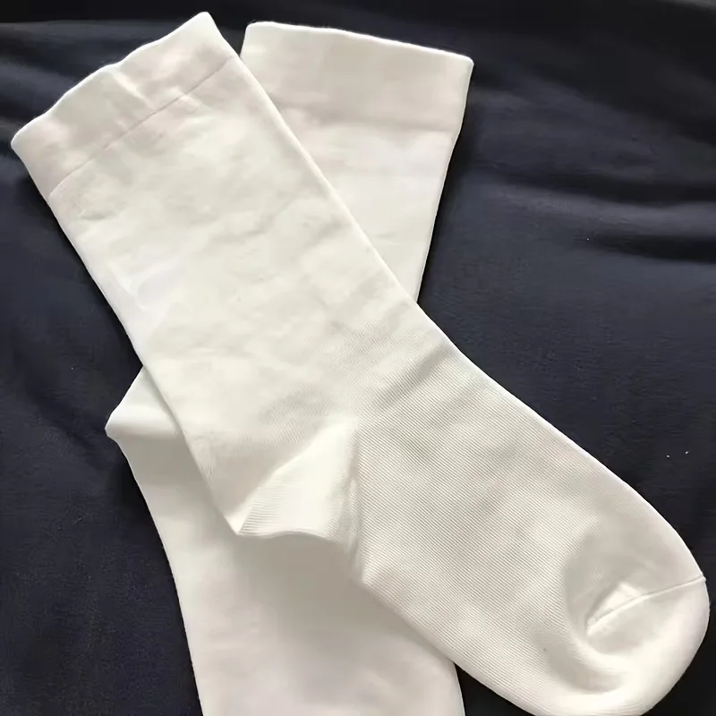 6 Paar weiße, knochenlose Damensocken mit multifunktionaler Mittelsohle, weich, hautfreundlich, weich, atmungsaktiv, geeignet für den täglichen Gebrauch – Detail 2